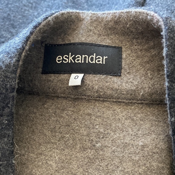Eskandar charcoal wool jacket - Picture 5 of 5